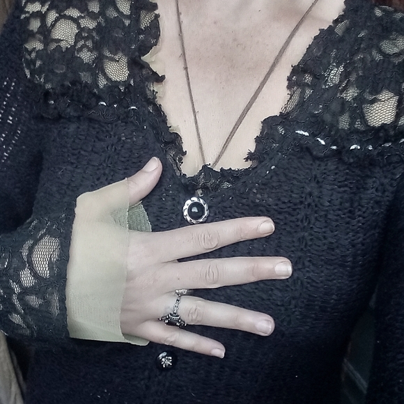 1990s WhimsiGrunge OOAK -HANDMADE ARTPOP LUXURY cardigan - Picture 6 of 16